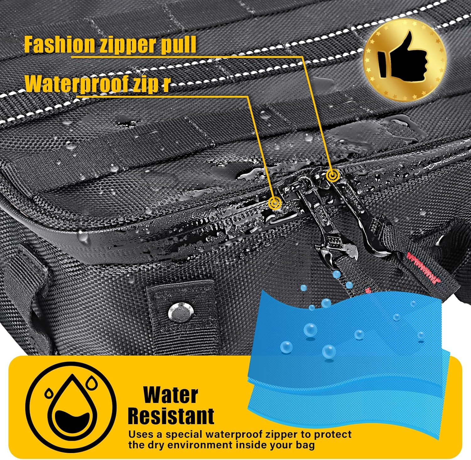 Bolsa enrollable de herramientas de 20 pulgadas, organizador grande de herramientas 2 en 1 con impermeable, resistente al agua, kit de herramientas