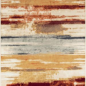 SUPERIOR Alfombra abstracta de área, 2 x 3 pies, marfil SUPERIOR Alfombra abstracta de área, 2 x 3 pies, marfil