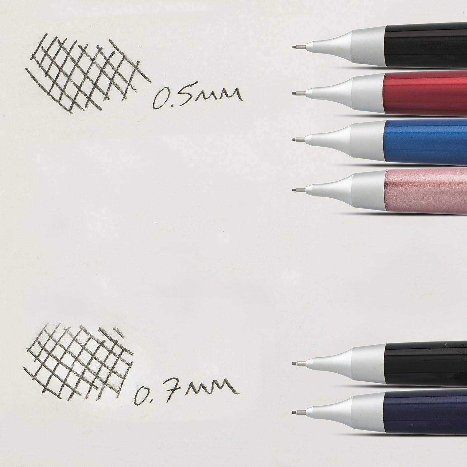 Pentel Sharp Kerry – Portaminas (0.028in), barril negro, 1 bolígrafo (P1037A)