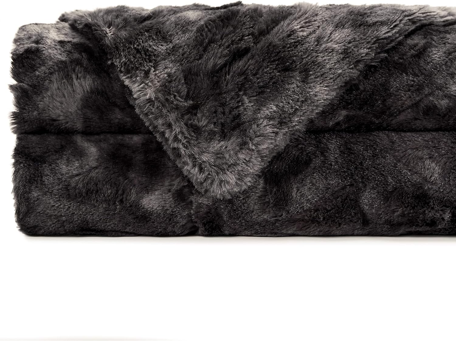Chanasya Manta de piel sintética de lobo de doble cara de alta calidad, suave y acogedora para sofá, silla, sala de estar, dormitorio, regalo de