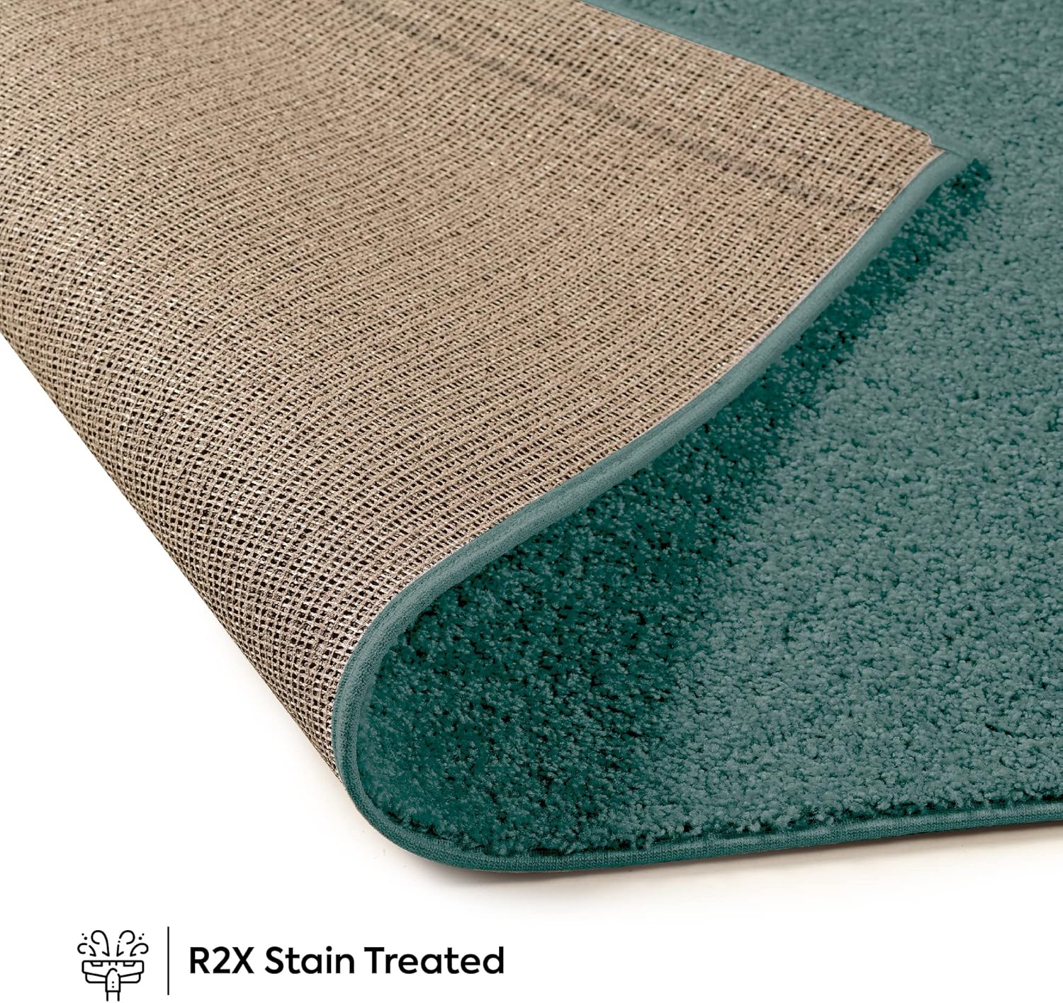 Alfombra moderna de felpa de color liso, 4 x 6 pies, apta para mascotas y niños, fabricada en Estados Unidos, rectangular, ideal para niños,