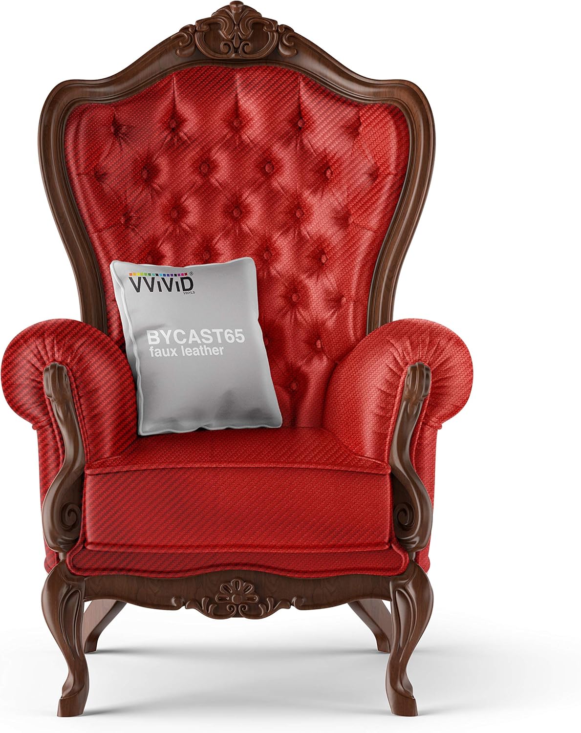 VViViD Tela de vinilo marina con acabado de piel sintética resistente a la intemperie de fibra de carbono roja (1.5 pies x 54 pulgadas)
