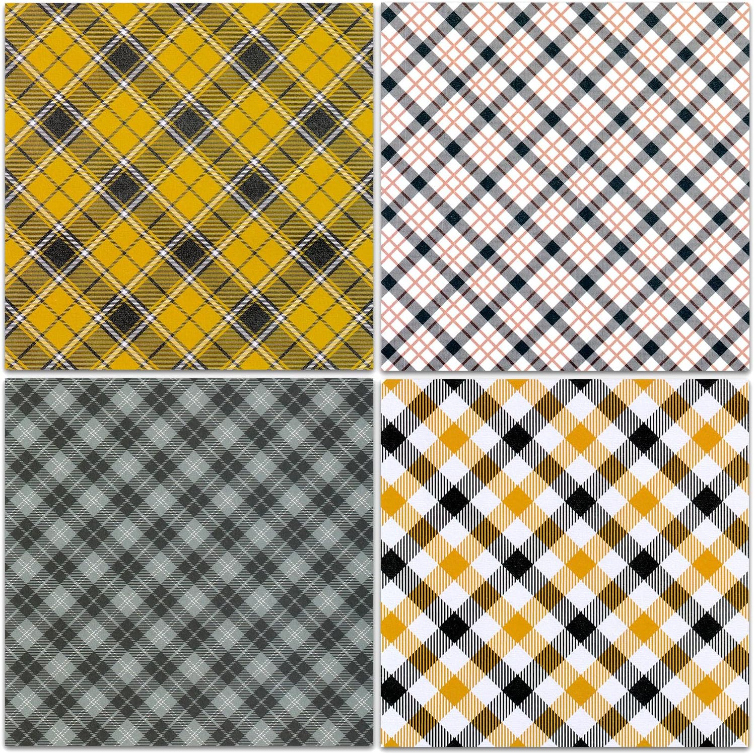 BLEDS Papel para álbum de recortes de 12 x 12 pulgadas, 24 unidades de suministros de papel para hacer tarjetas, bloc de papel básico para diario de