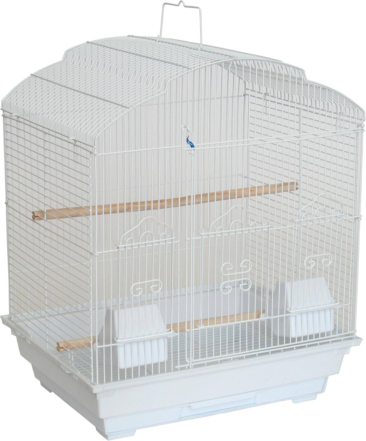 YML A5804 38 “Barra espaciadora superior para pájaros pequeños, blanco, 18″ x 14”