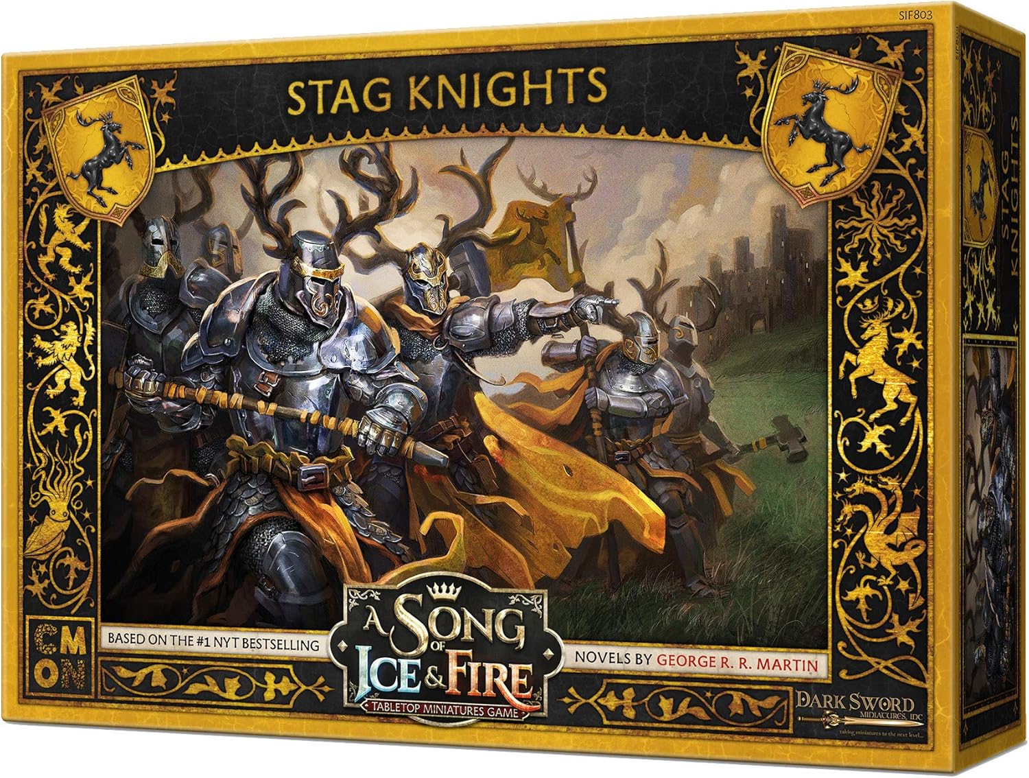 CMON Caja de unidades de mesa A Song of Ice and Fire de Baratheon Stag Knights  Juego de estrategia para adolescentes y adultos  A partir de 14 años