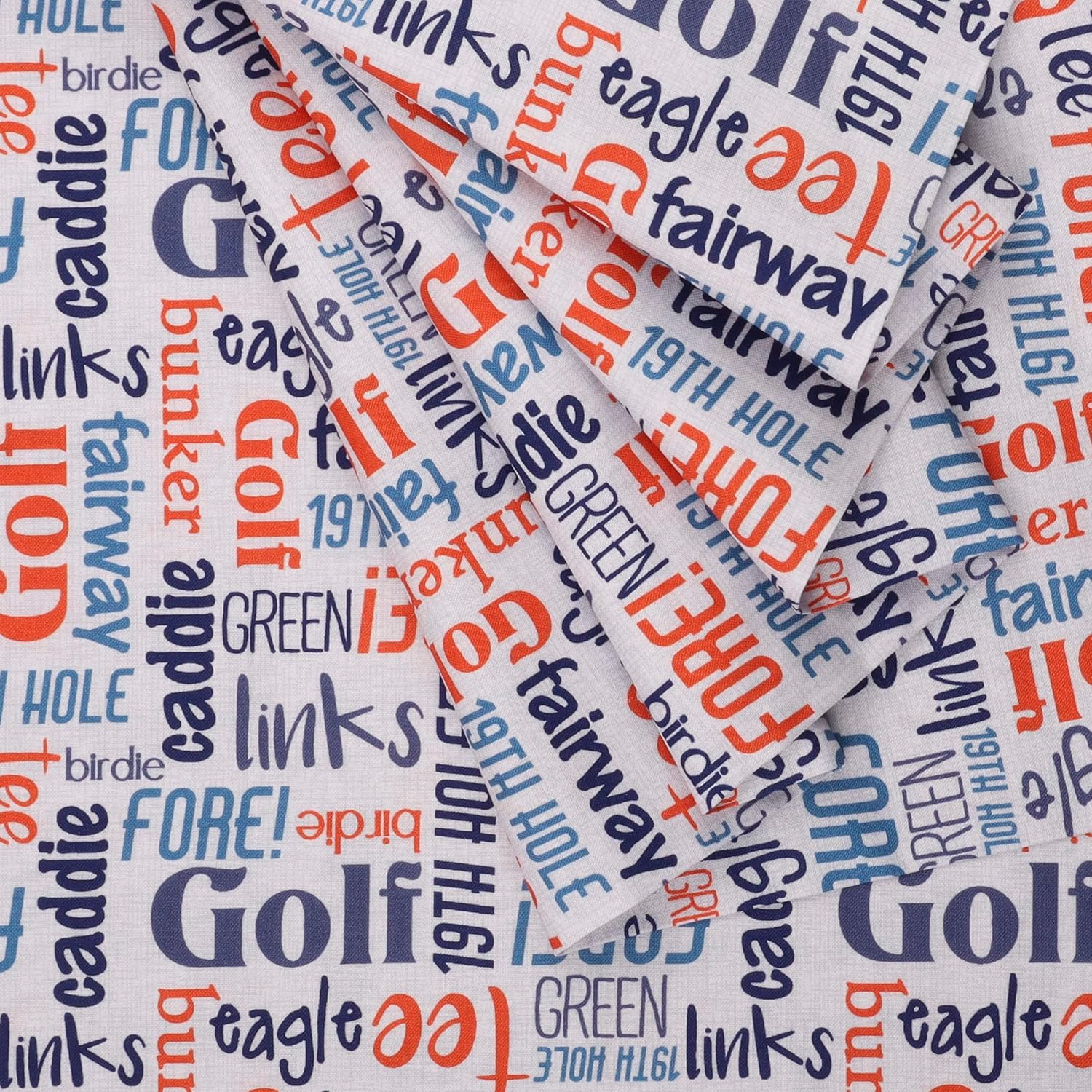 Mook Fabrics Cotton Golf, corte retro por yarda