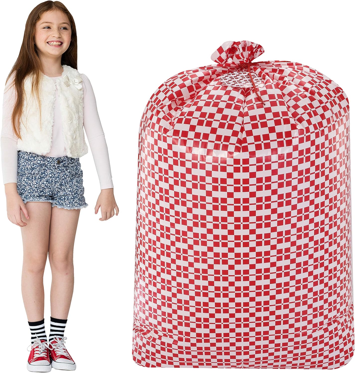 JOYIN 3 bolsas de Navidad extragrandes de 56 x 36 pulgadas con etiquetas de regalo para fiestas de Navidad, regalos de vacaciones, reuniones