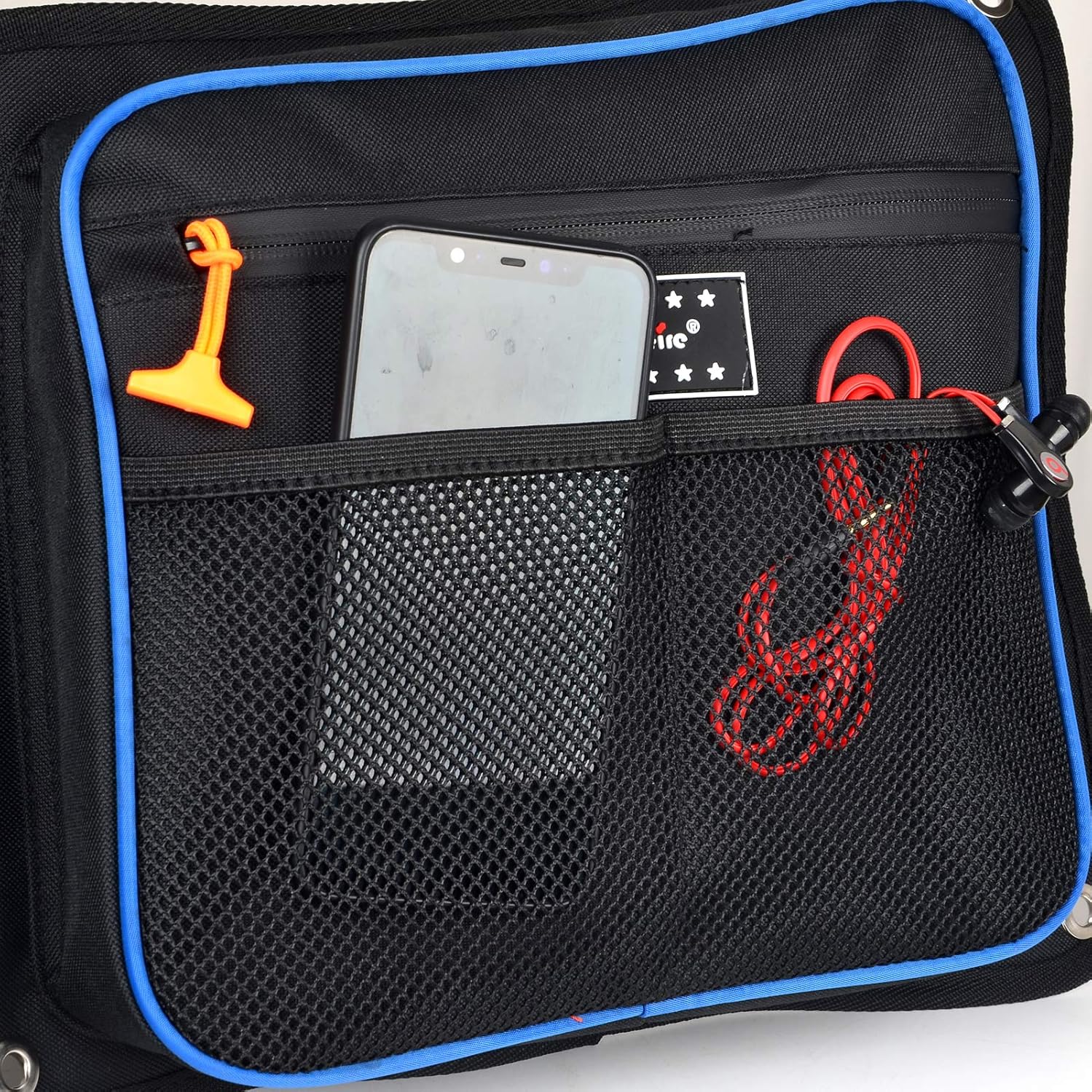 Goldfire RZR 1000 XP – Juego de bolsas de almacenamiento para puerta trasera del lado del pasajero y del conductor con rodilleras compatibles con