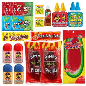 Kit de pepinillos Chamoy con caramelo mexicano, incluye Gusano Chamoy y Skwinkles Salsagheti El popular kit de pepinillos Tiktok Chamoy de Ma Lit Kit de pepinillos Chamoy con caramelo mexicano, incluye Gusano Chamoy y Skwinkles Salsagheti El popular kit de pepinillos Tiktok Chamoy de Ma Lit