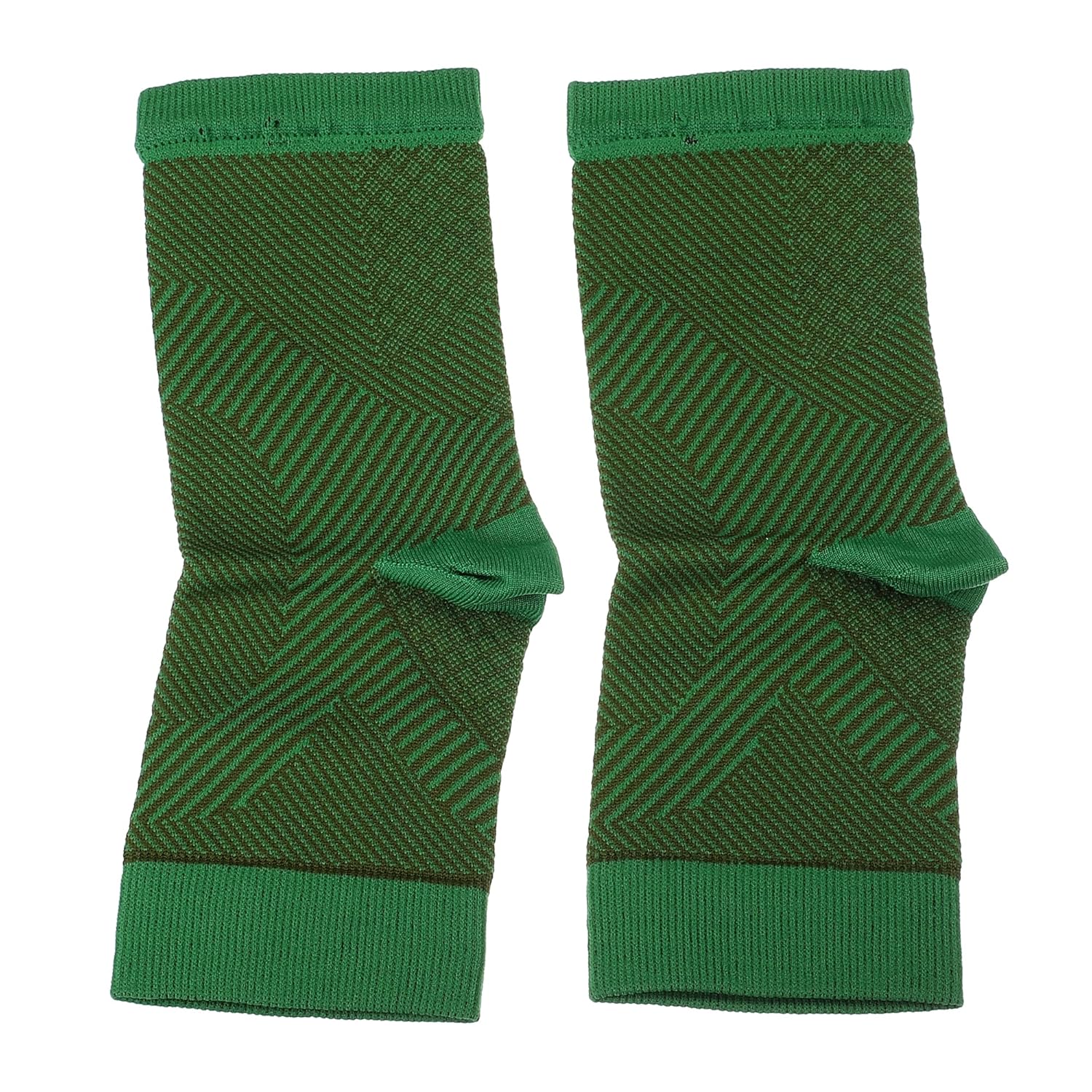 VOCOSTE 1 par de calcetines de compresión de tobillo, soporte de tobillo de tendón de Aquiles para hombres y mujeres, tendón de Aquiles, verde y