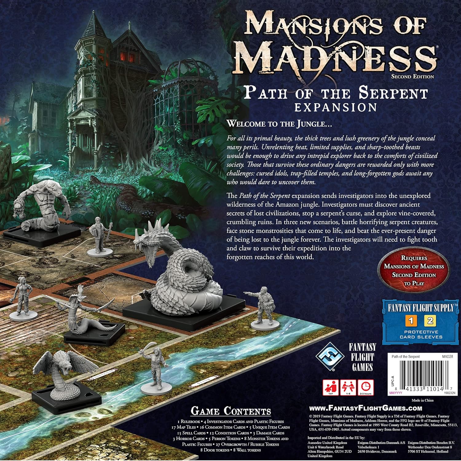 Expansión Mansions of Madness Path of The Serpent – Conquista los peligros de la selva y descubre nuevos horrores. A partir de 14 años, 1-5