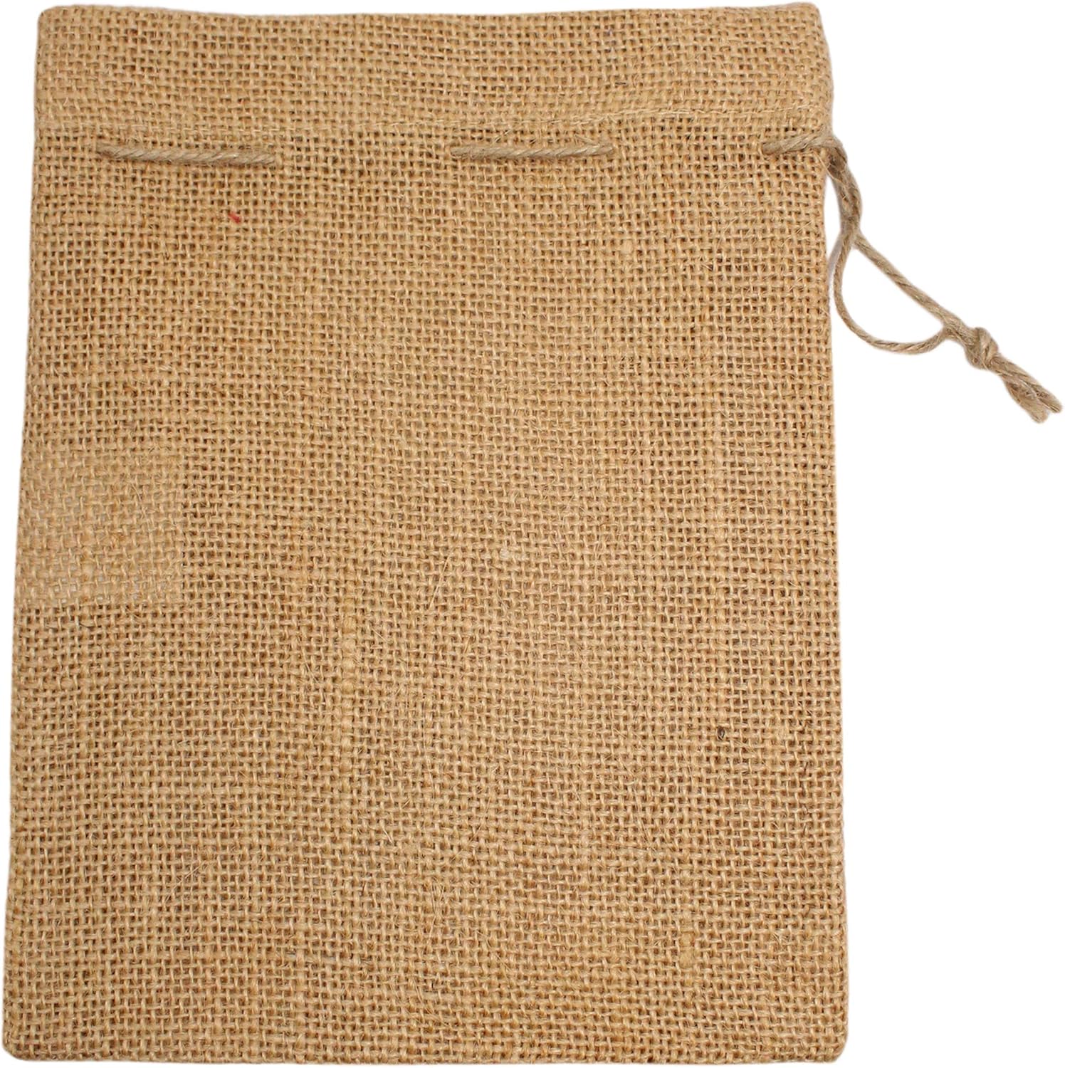 COTTON CRAFT Bolsas de regalo de yute con cordón, paquete de 24 unidades de 4 x 6 pulgadas, reutilizables, 100% arpillera de yute, versátiles,