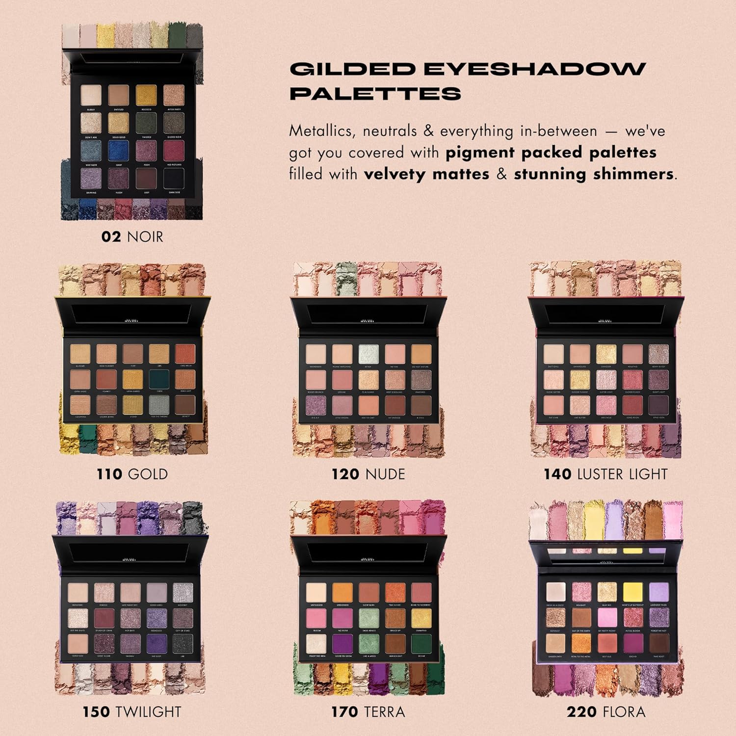 Milani – Paleta de sombras de ojos doradas – 15 colores altamente pigmentados mate brillo sombra de ojos paleta de maquillaje