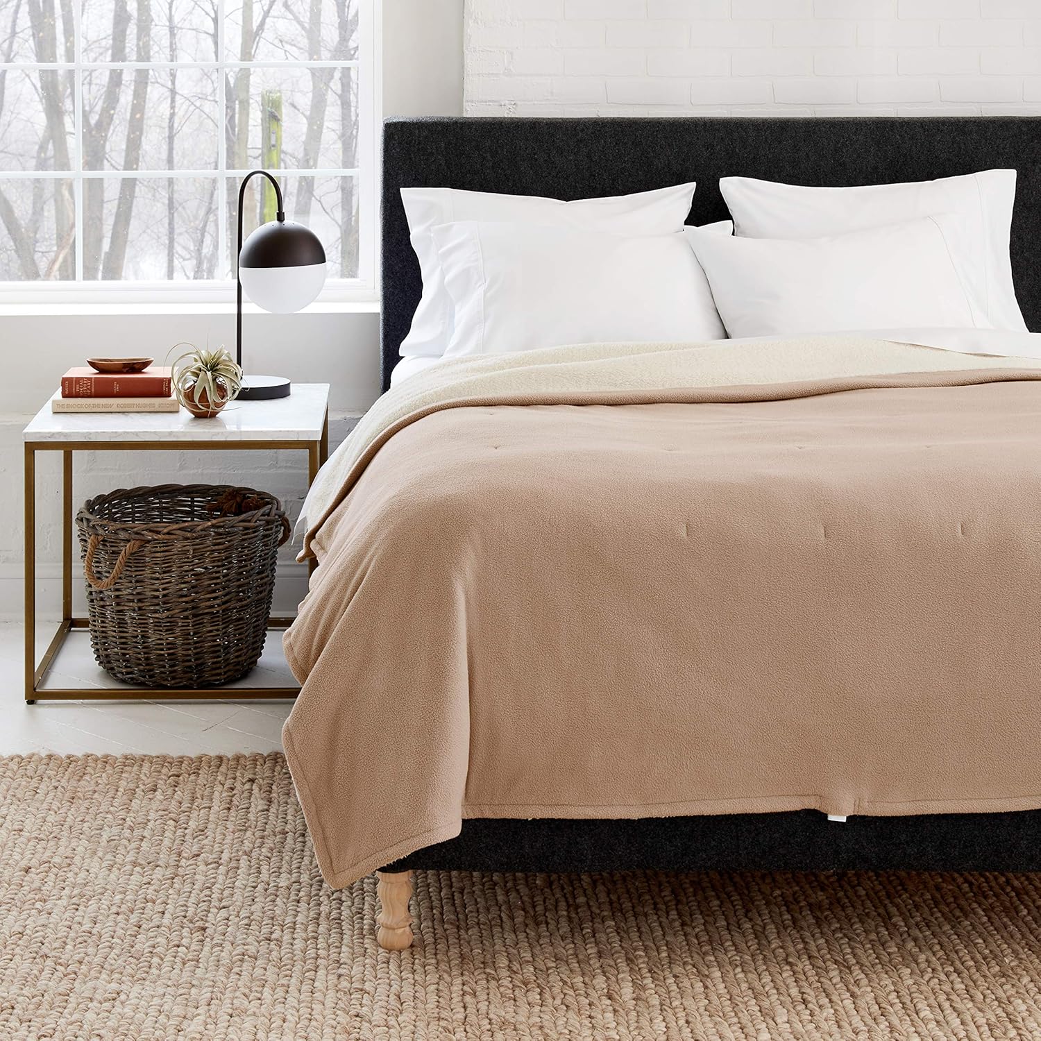 Eddie Bauer – Manta térmica completa, manta eléctrica de forro polar suave con reverso sherpa, ropa de cama cálida con tecnología de bajo voltaje