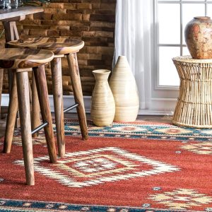 nuLOOM Margene – Alfombra tribal de diamante, 2 pies 6 pulgadas x 6 pies, color rojo nuLOOM Margene – Alfombra tribal de diamante, 2 pies 6 pulgadas x 6 pies, color rojo