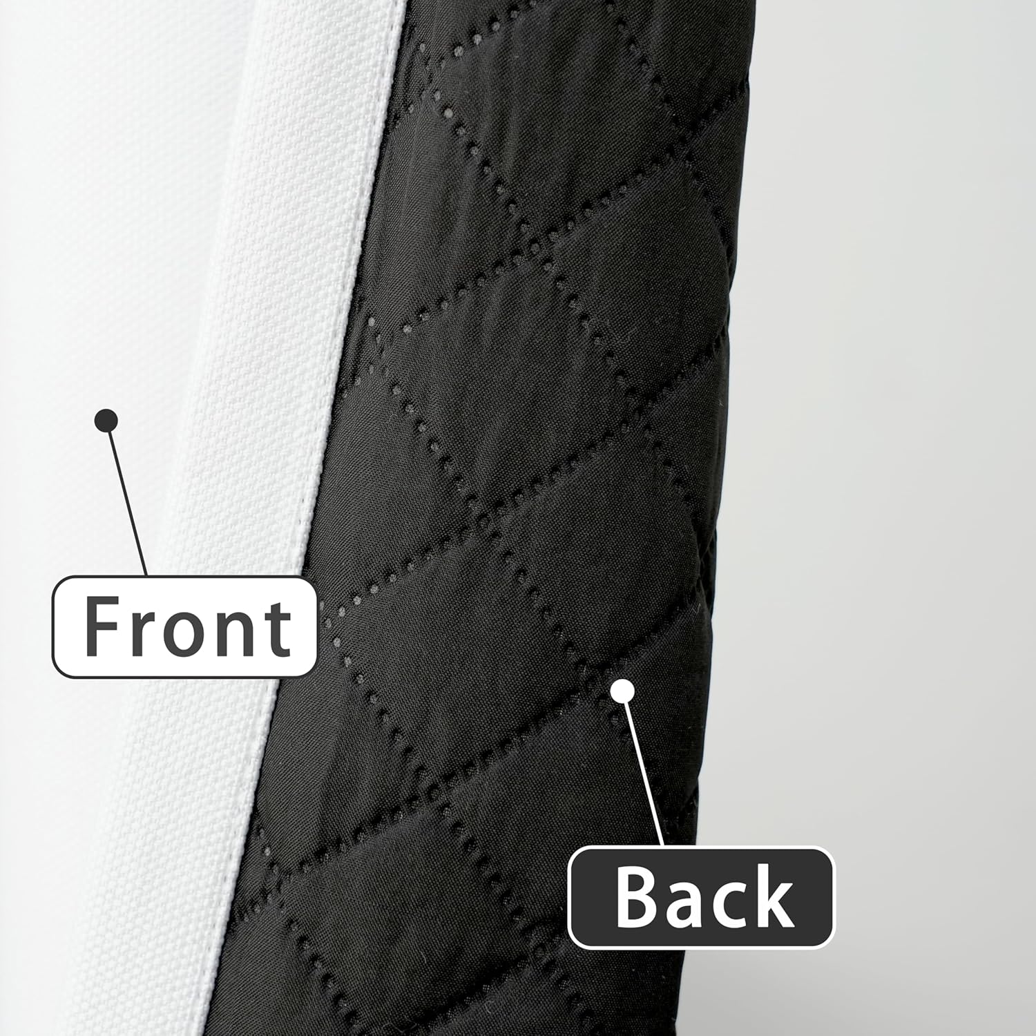 DriftAway Cortinas opacas con aislamiento térmico y textura de lino con forro térmico acolchado para bloquear el frío y el calor, reducir el ruido