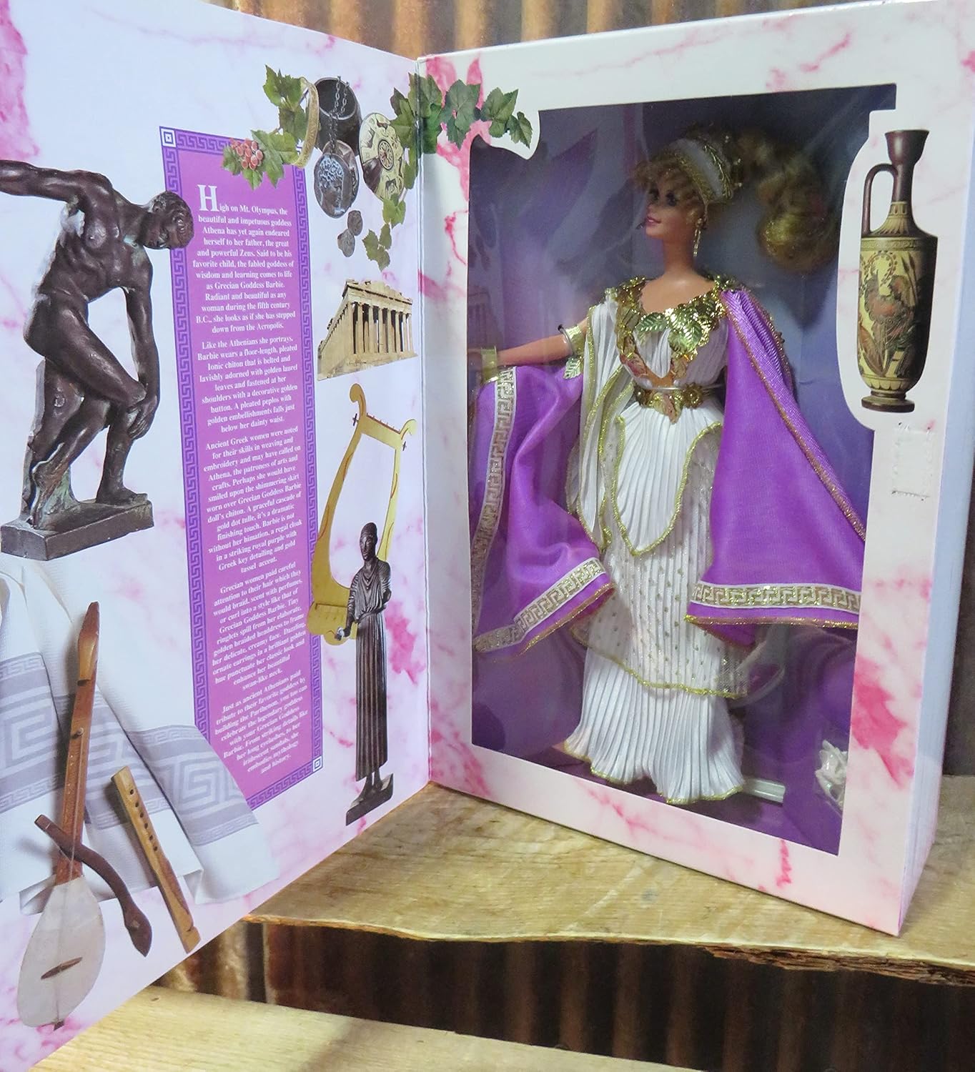 Muñeca Barbie 1995 de Great Eras Collection de la diosa griega