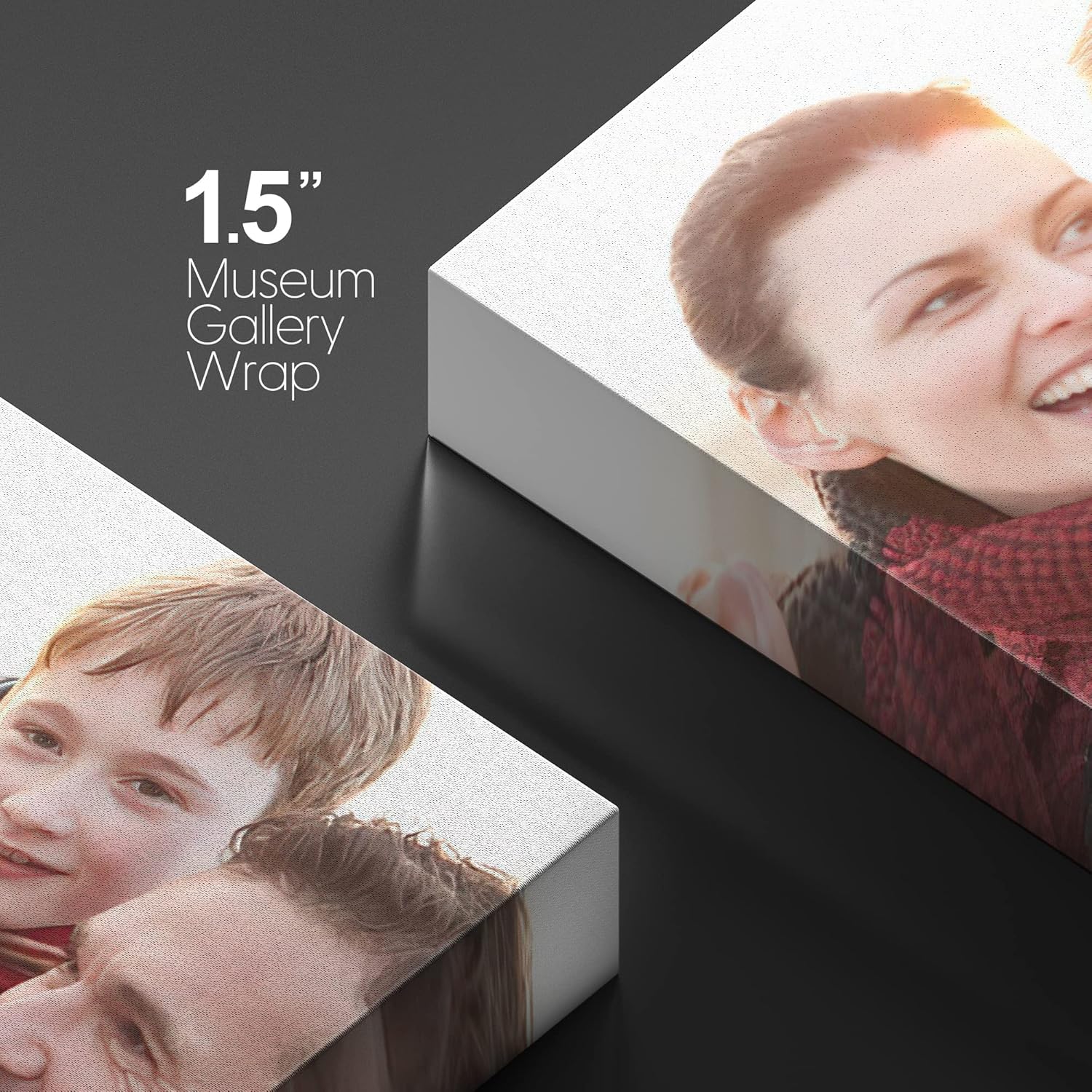 NWT Impresiones en lienzo personalizadas con tus fotos para la familia, cuadros de lienzo personalizados para pared para imprimir enmarcados, 32 x