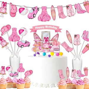 Paquete de decoración de fiesta de cumpleaños de muñecas crea una celebración mágica! Paquete de decoración de fiesta de cumpleaños de muñecas crea una celebración mágica!