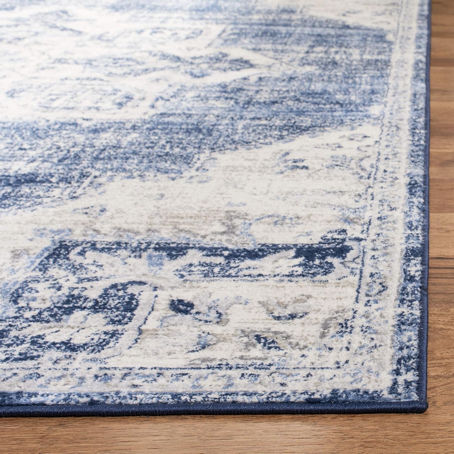 SAFAVIEH Alfombra bohemia SAFAVIEH estilo medallón antiguo, colección Brentwood BNT865A, no suelta fibra, resistente a las manchas, ideal para sala