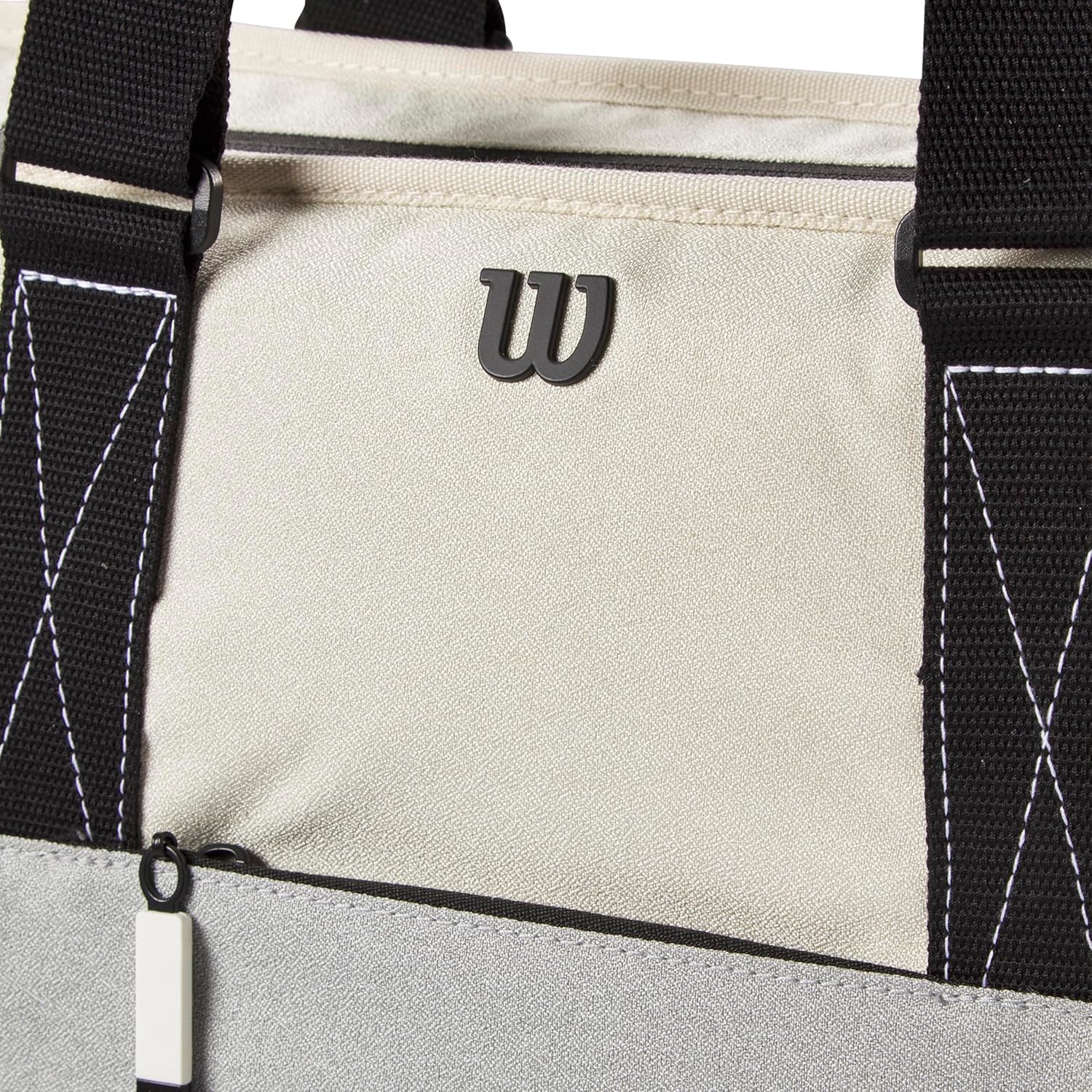 WILSON Lifestyle Tote – Bolsa para raqueta de tenis, color grisazul, con capacidad para hasta 2 raquetas