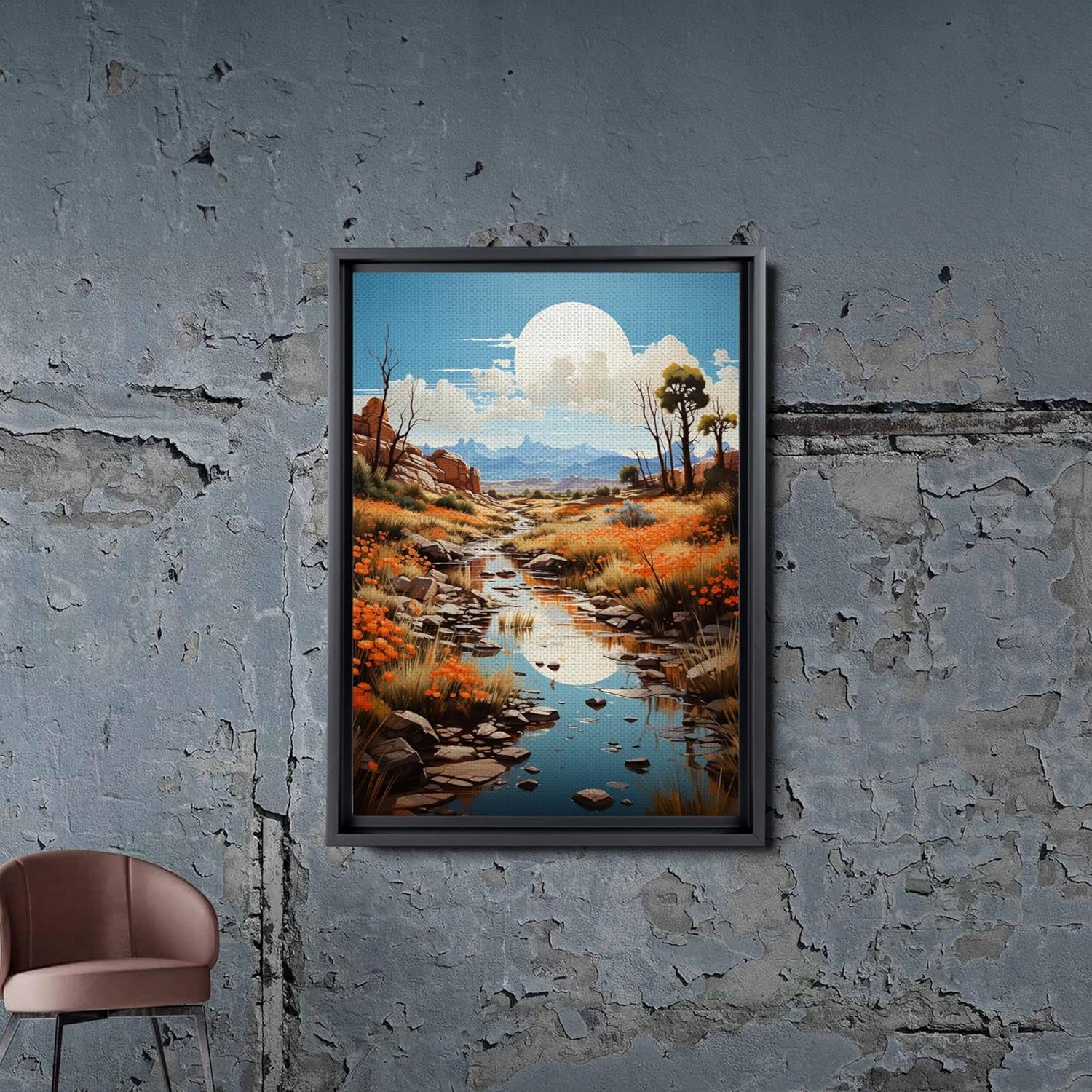 Red Mesa, Archival Print of Landscape Prints of Red Mountain in Mesa, Arizona, Wall Art, Home Decor