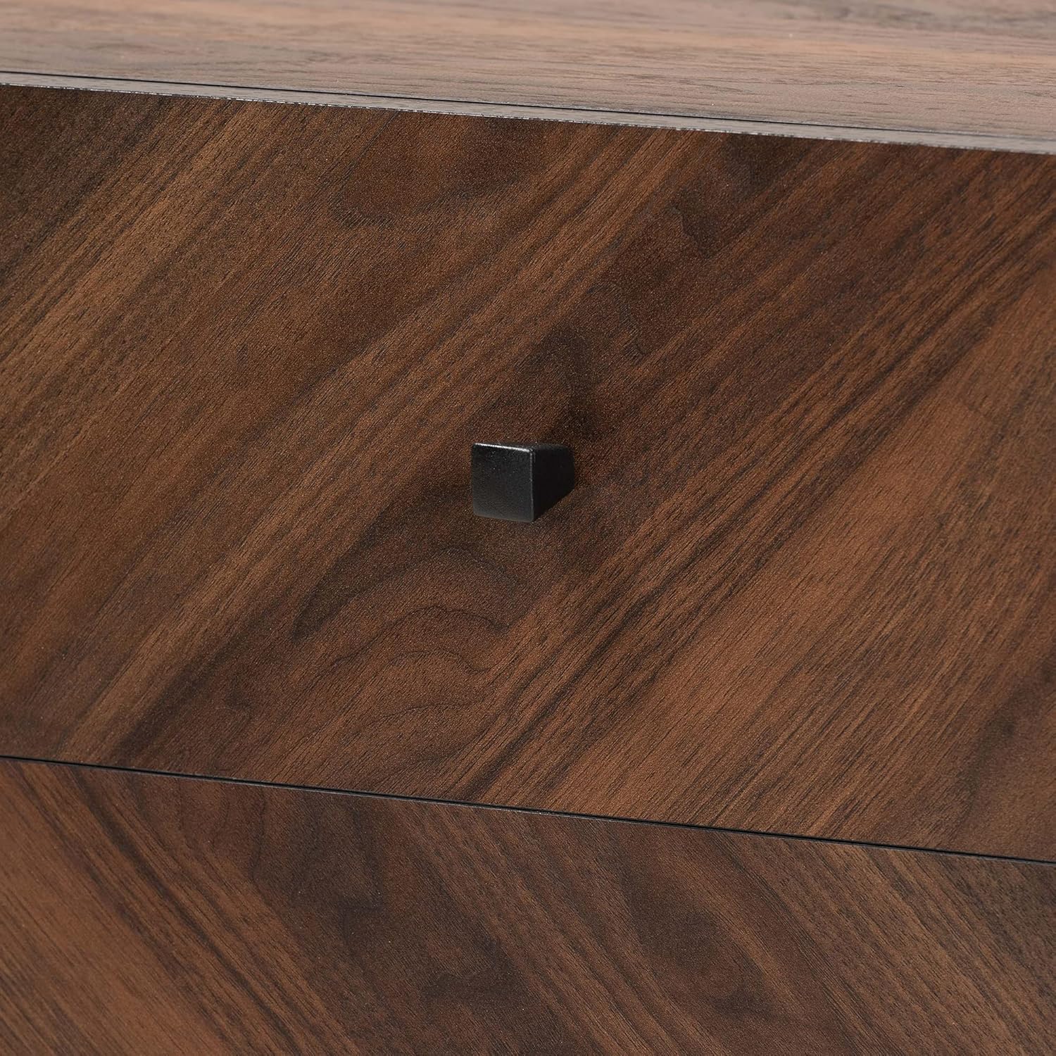 Baxton Studio Hartman – Muebles de TV, tamaño único, color marrón nogal