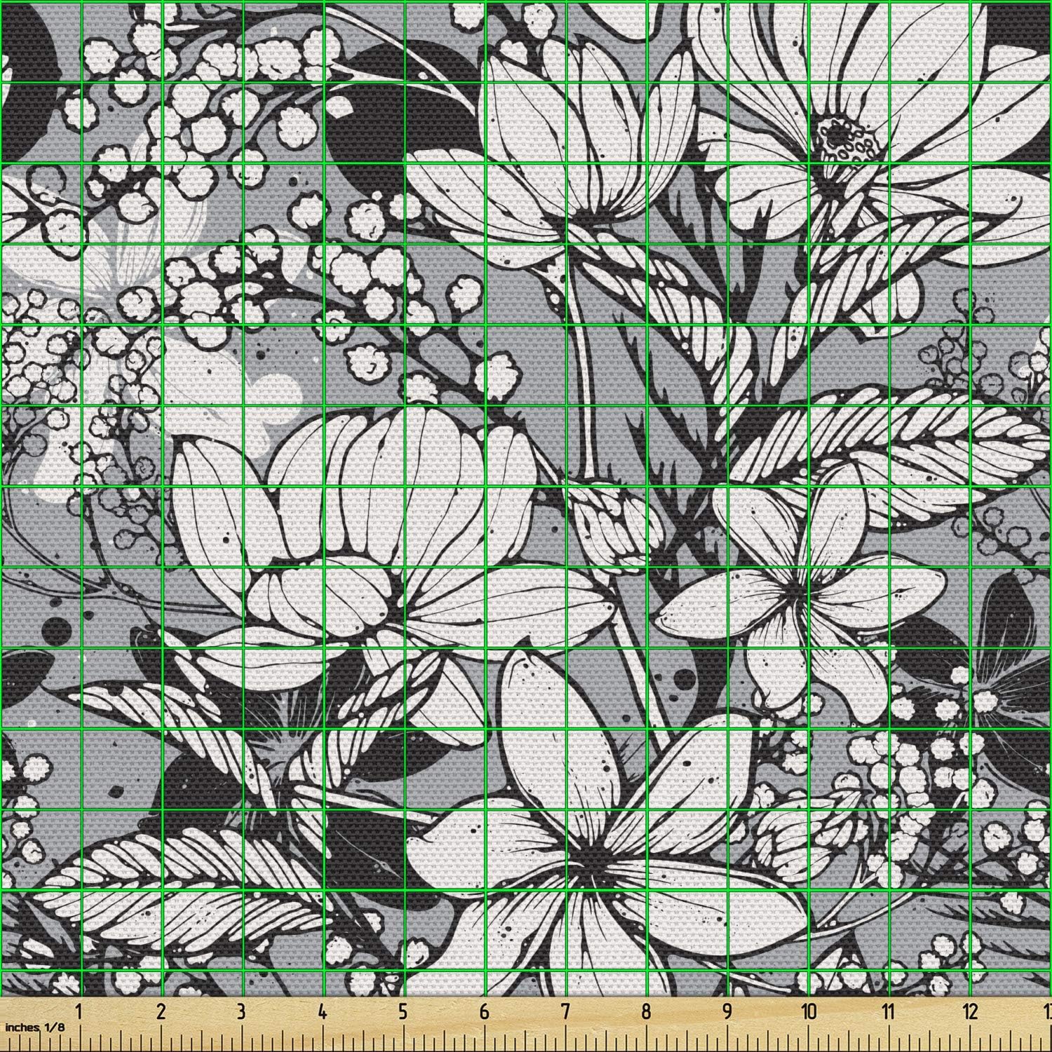 Ambesonne – Tela multicolor con estampado digital por yarda