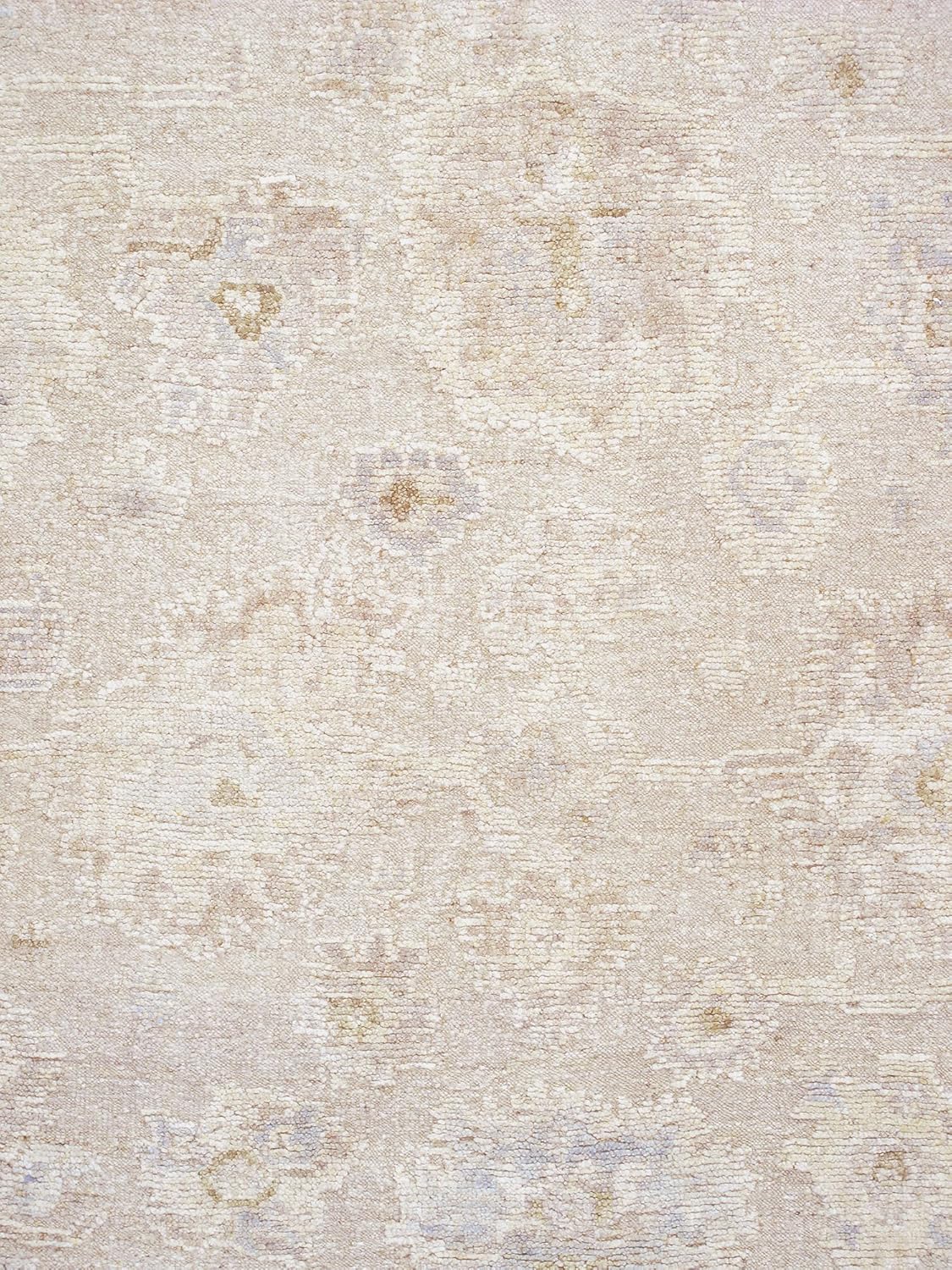 Pasargad Home Oushak Collection Alfombra de pelo de lana 100% anudada a mano, color camello, 9 pies 3 pulgadas x 12 pies 2 pulgadas