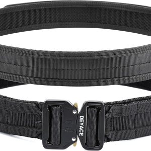 DEYACE Cinturón de batalla de liberación rápida, cinturón táctico MOLLE resistente de 1.75 pulgadas y cinturón interior EDC de 1.5 pulgadas para DEYACE Cinturón de batalla de liberación rápida, cinturón táctico MOLLE resistente de 1.75 pulgadas y cinturón interior EDC de 1.5 pulgadas para