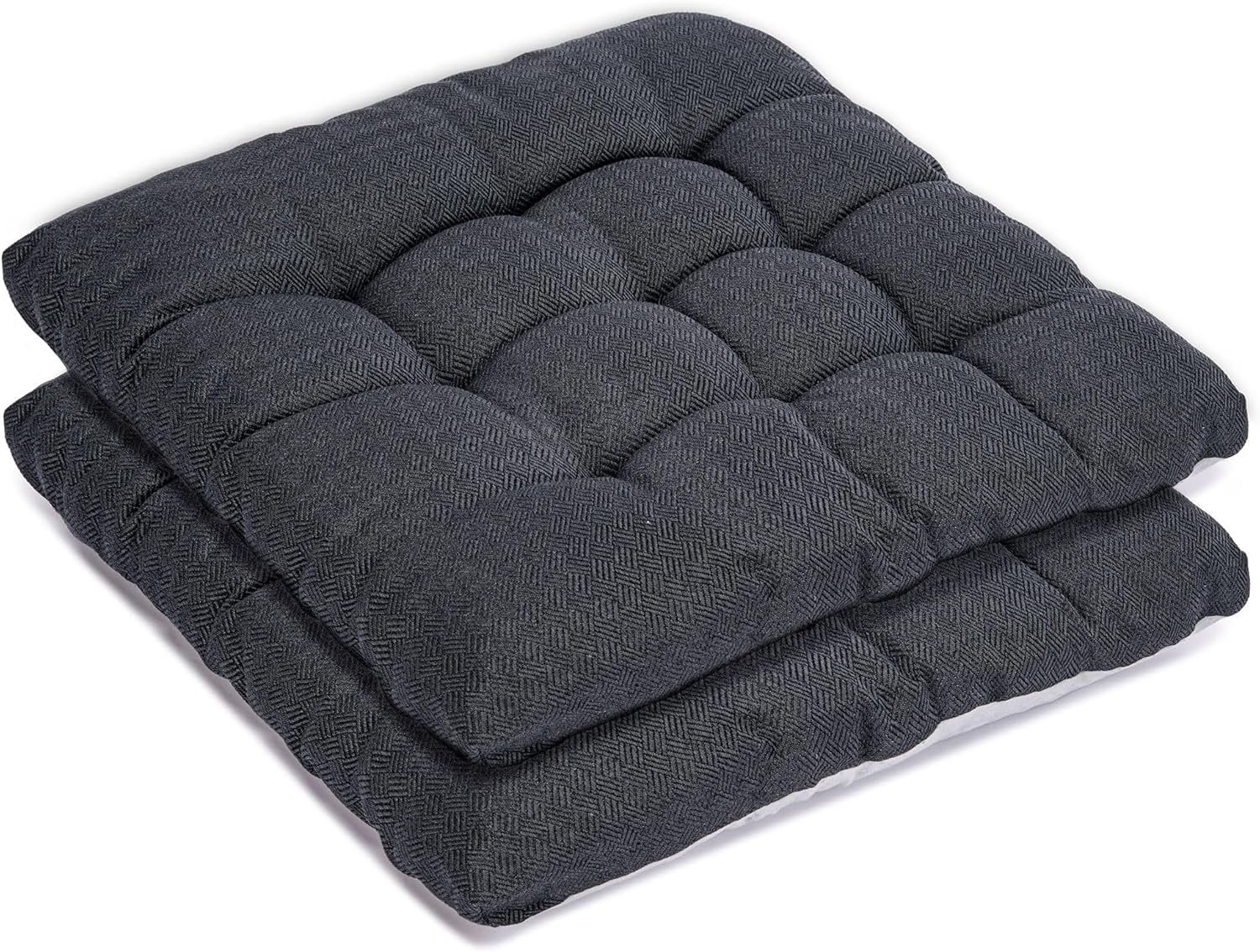 POMIU Cojines para sillas de exterior para muebles de patio y jardín, juego de almohadillas para sillas de primera calidad, cómodo relleno de fibra