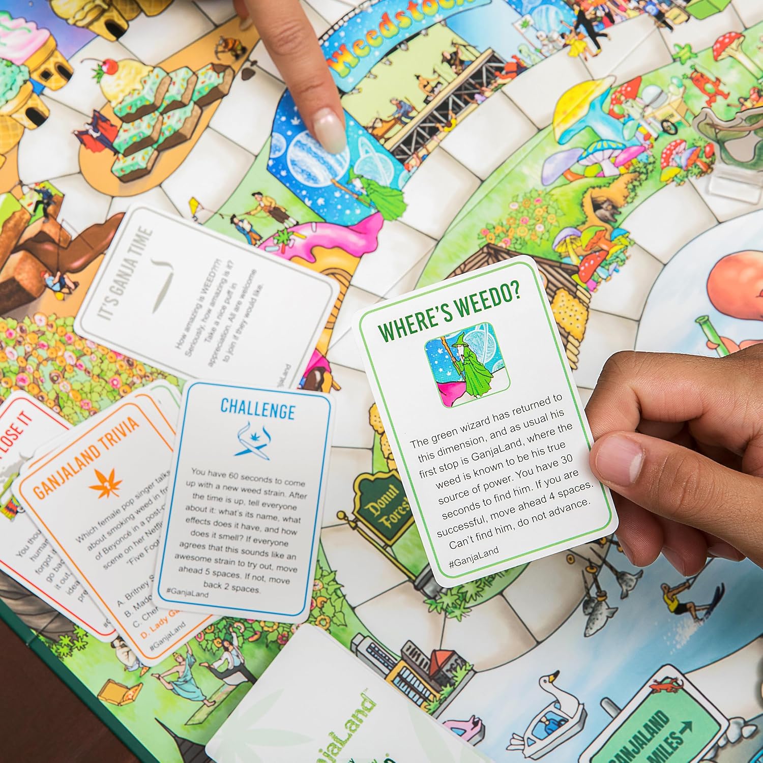 WHAT DO YOU MEME Ganjaland – Paquete de expansión  Más cartas para The Epic Stoner Game Night Adventure Medium