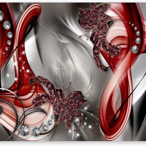 artgeist Mural de pared abstracto rojo, 173 x 124 pulgadas, papel tapiz autoadhesivo para despegar y pegar, autoadhesivo, extraíble, gran adhesivo, artgeist Mural de pared abstracto rojo, 173 x 124 pulgadas, papel tapiz autoadhesivo para despegar y pegar, autoadhesivo, extraíble, gran adhesivo,