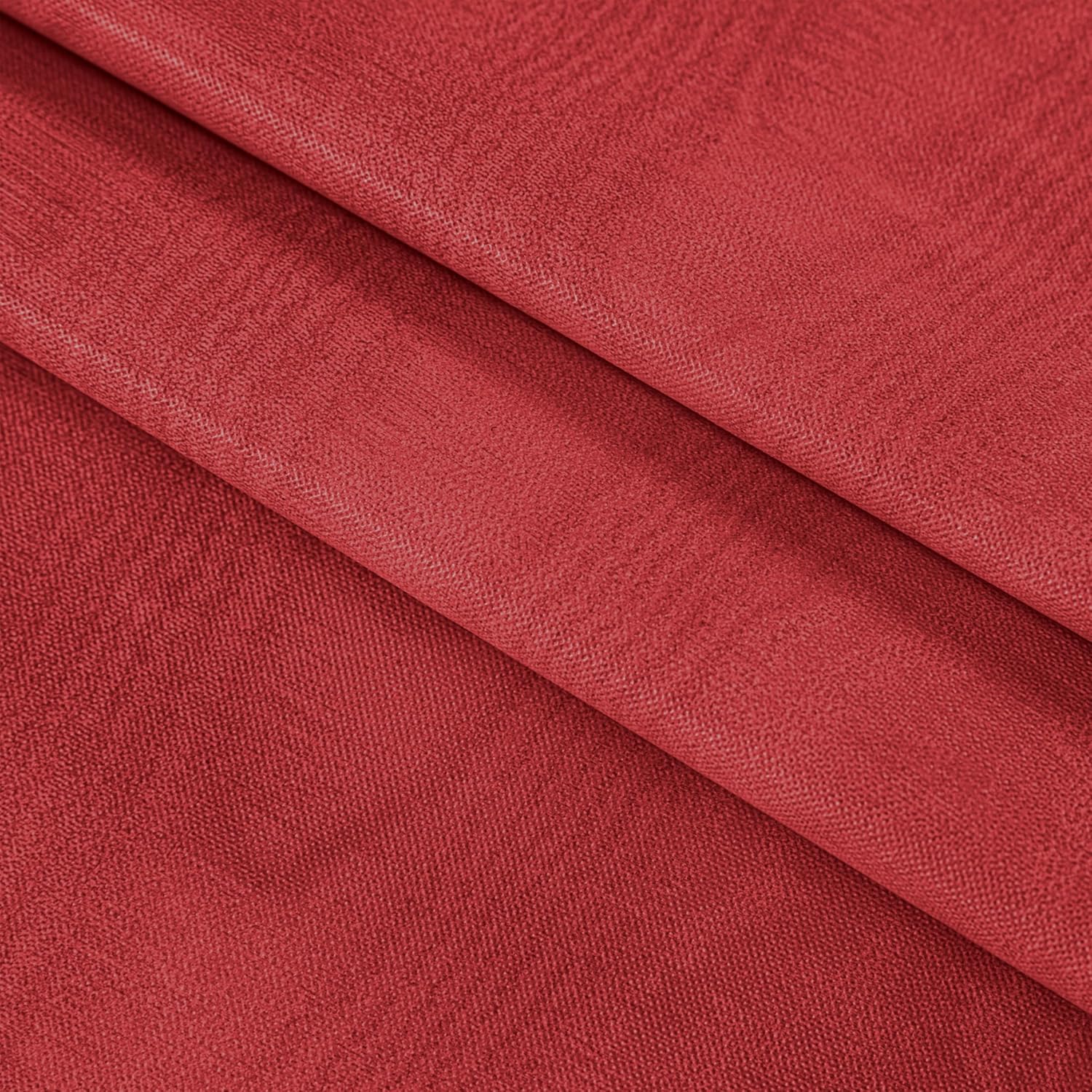 Newbridge Mantel de vinilo ondulado con reverso de franela de vinilo resistente con estampado de color liso rojo Moire, para interiores y