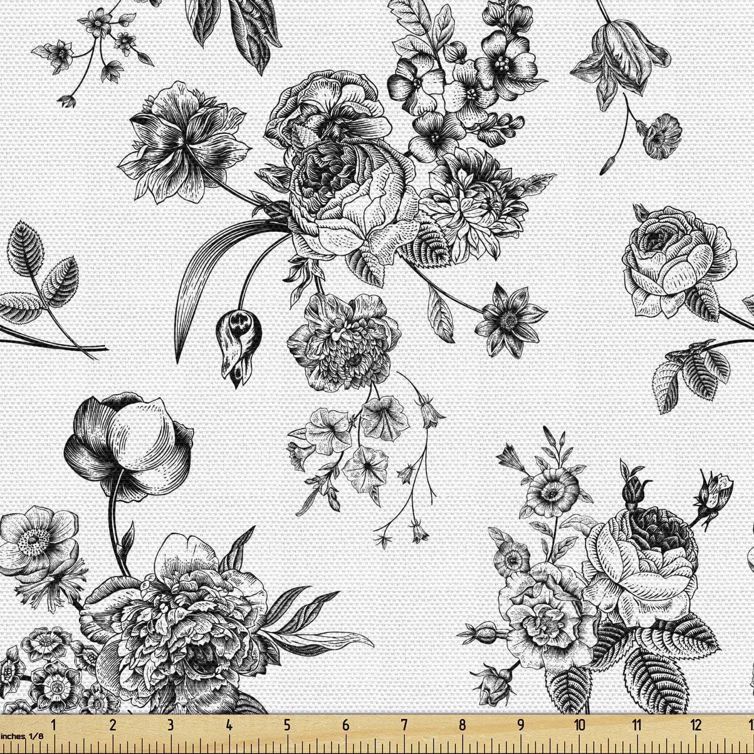 Ambesonne – Tela multicolor con estampado digital por yarda