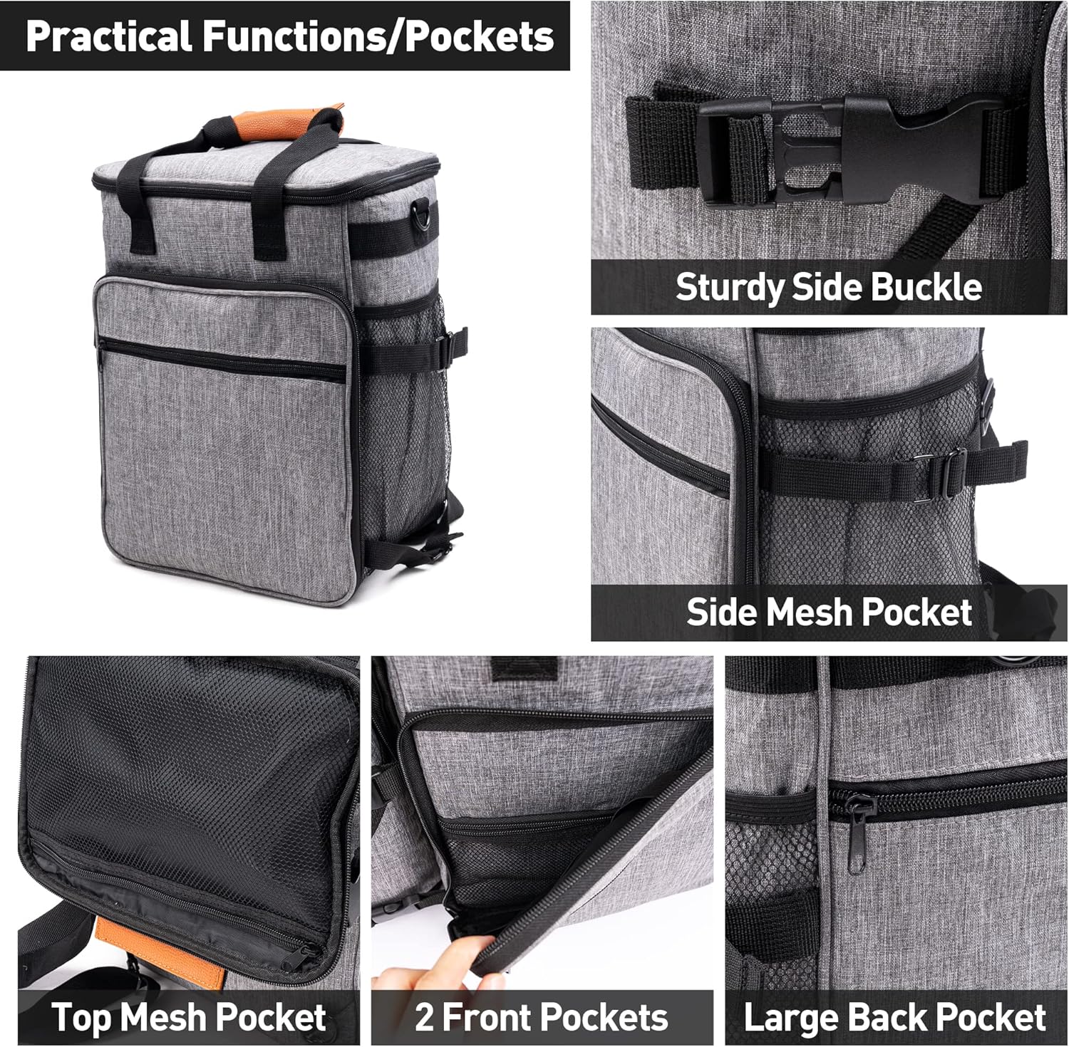 Bolsa de viaje para perros, 6 juegos de mochila de viaje para perros aprobada por aerolíneas para suministros, bolsas para mascotas para viajes,