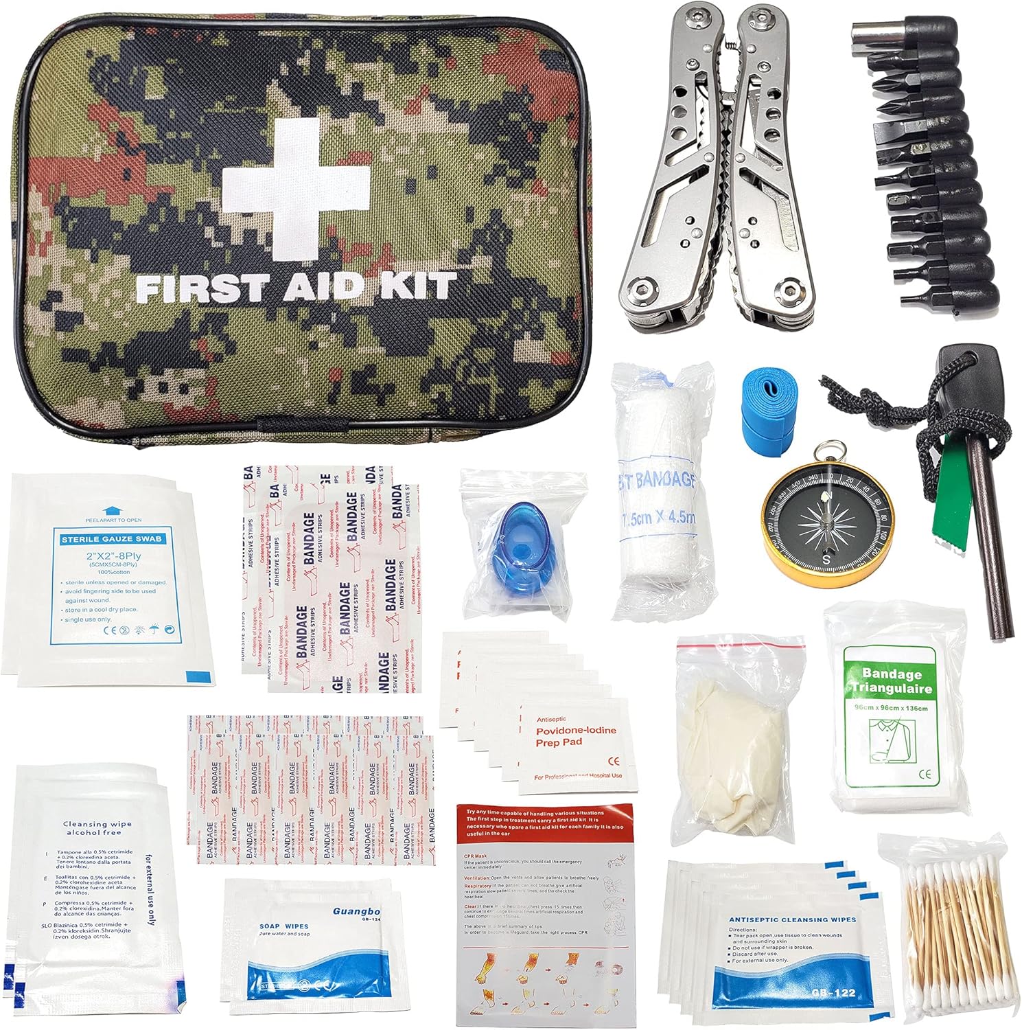 Vital Kit de supervivencia de emergencia de 72 horas para la familia, prepárate para huracanes, inundaciones, tornados u otros desastres, 72 horas