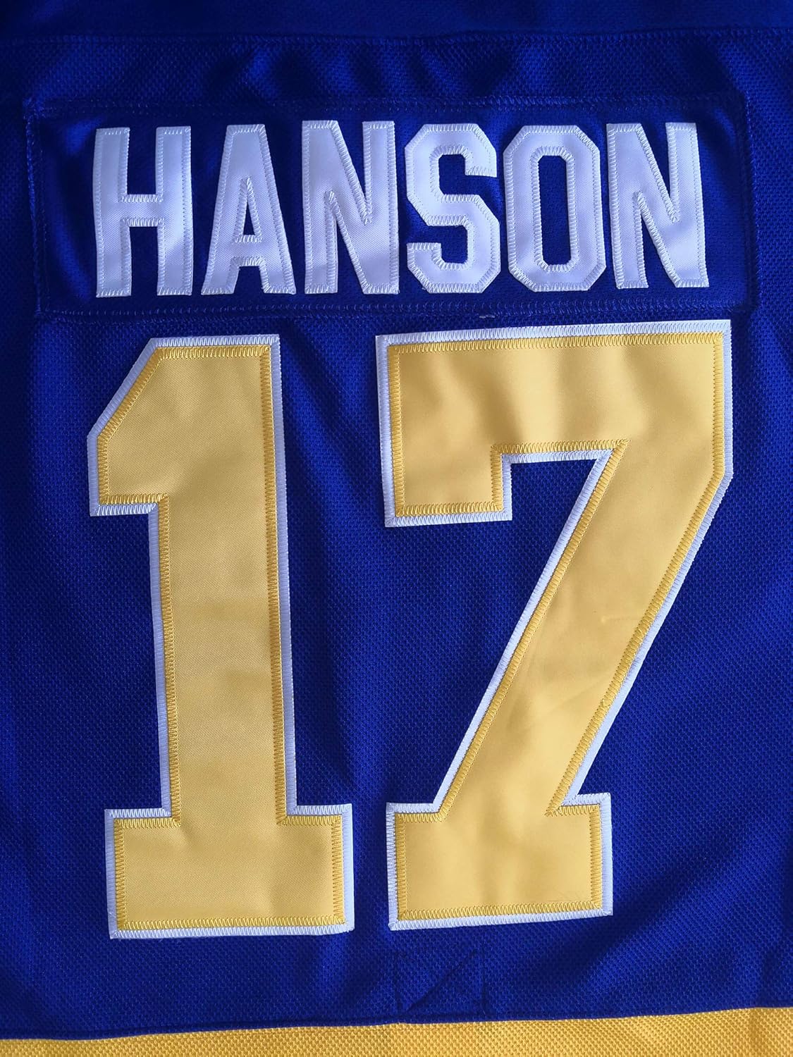 Phoneutrix Hanson Brothers Charlestown Chiefs 16 Jack 17 Steve 18 Jeff Slap Shot Movie Hockey Jersey Azul