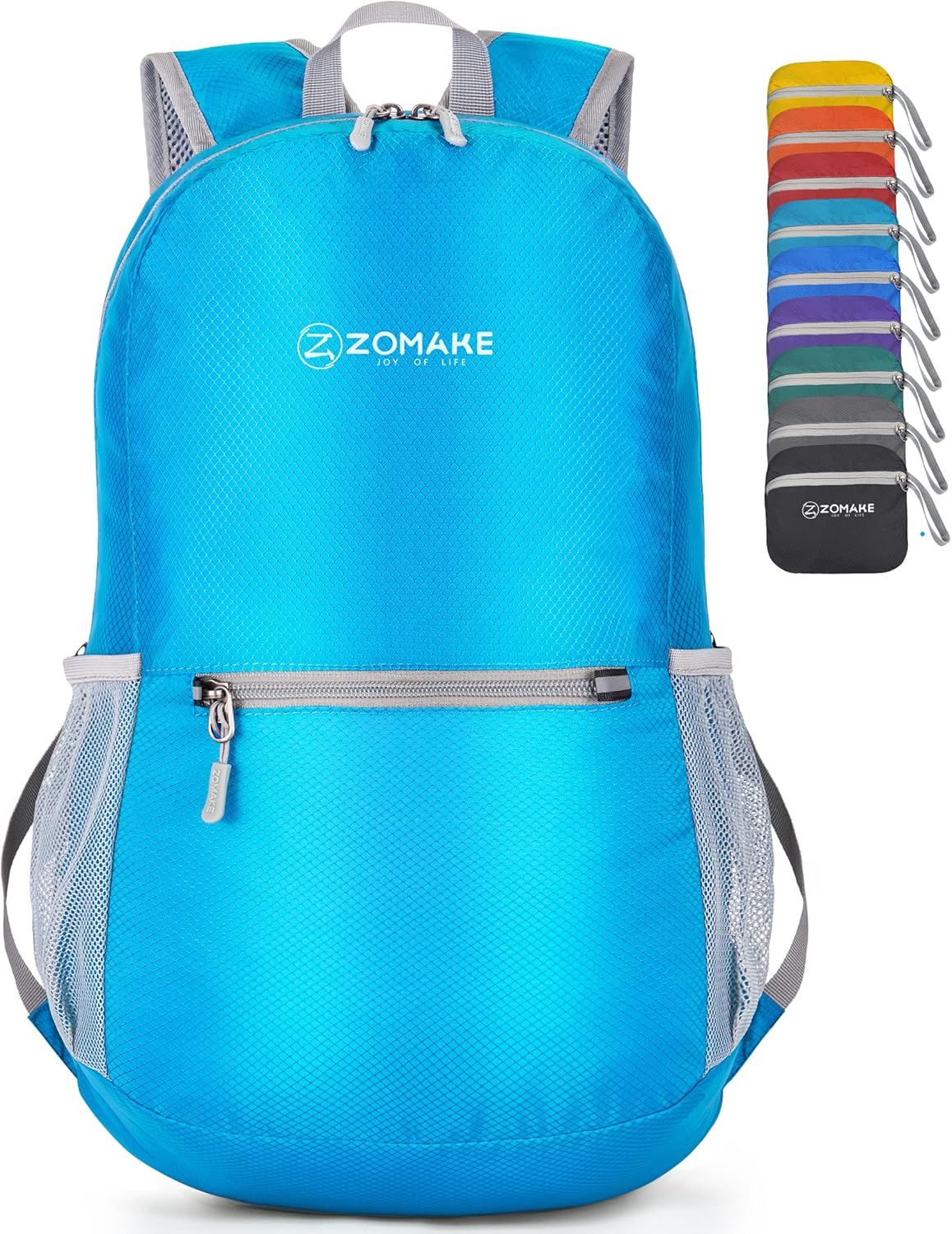ZOMAKE Mochila ultra ligera y compactable Mochila de senderismo resistente al agua, Mochila pequeña Mochila de camping al aire libre plegable y