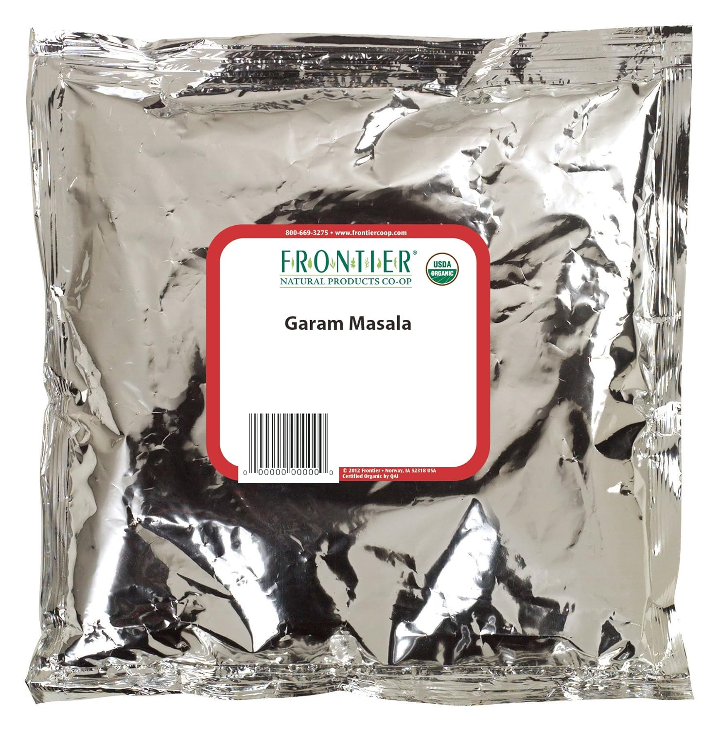 Frontier Garam Masala Certificado Orgánico, bolsa de 16 onzas