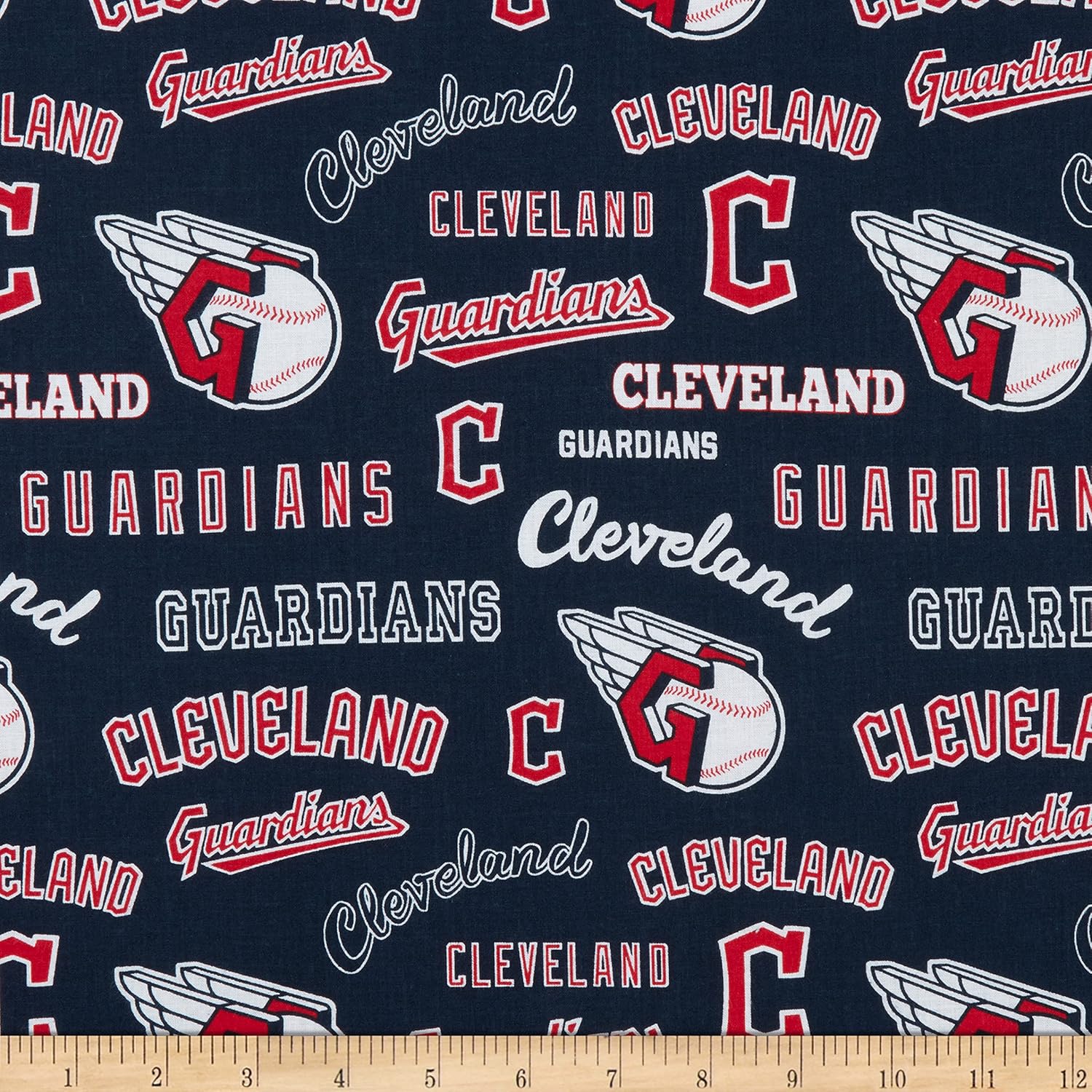MLB Broadcloth Cleveland Guardians – Tela azul de The Yard