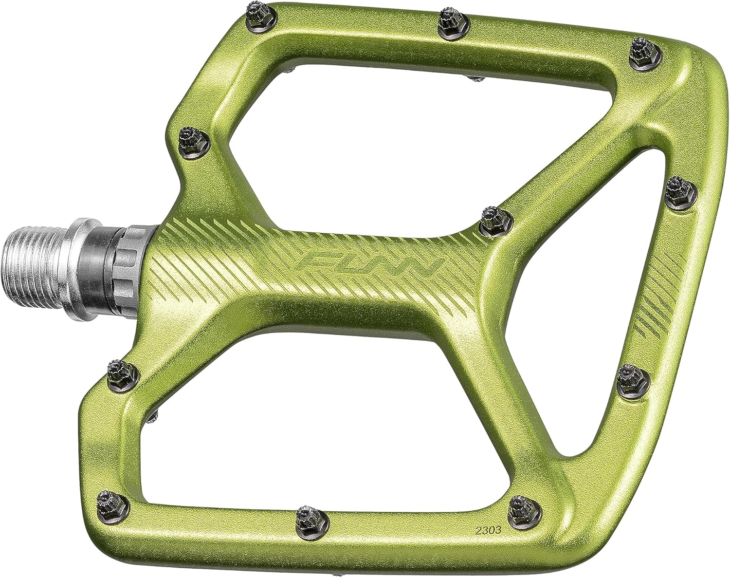 Funn Python – Pedales planos de bicicleta – Pedales de bicicleta de plataforma ancha para bicicleta de montaña BMXMTB, eje CrMo de 916 pulgadas
