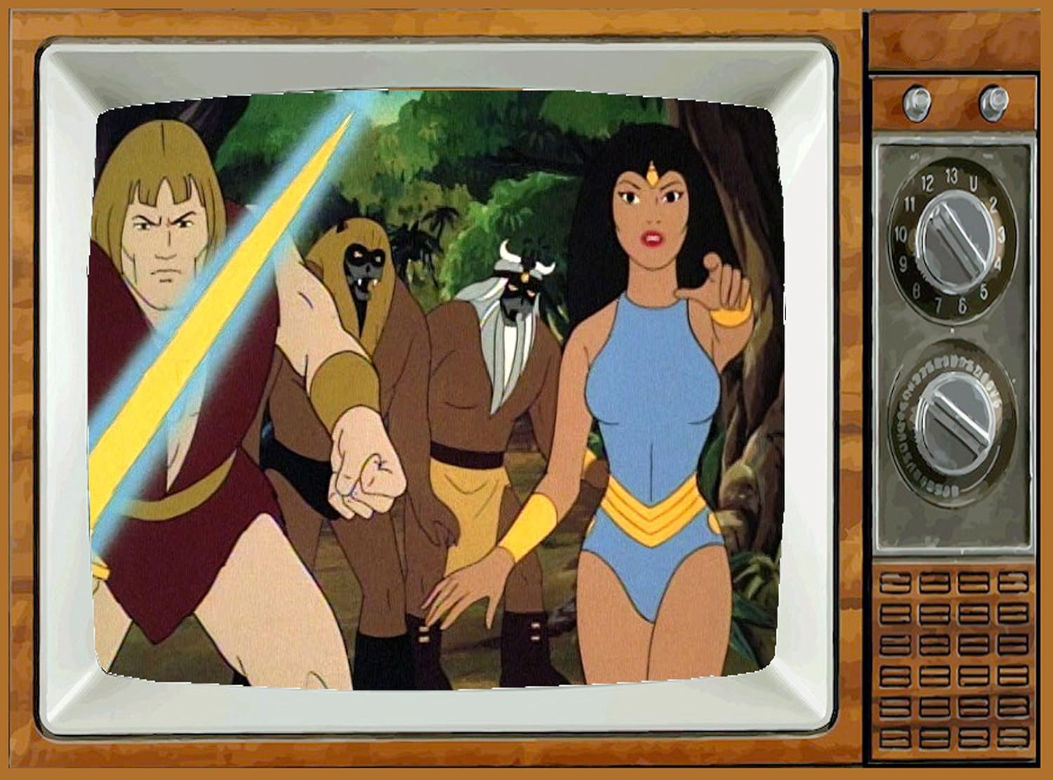 Thundarr The Barbarian TV – Imán para nevera de 2 x 3 pulgadas, diseño artístico del sábado por la mañana, caricaturas para refrigerador, nostálgico