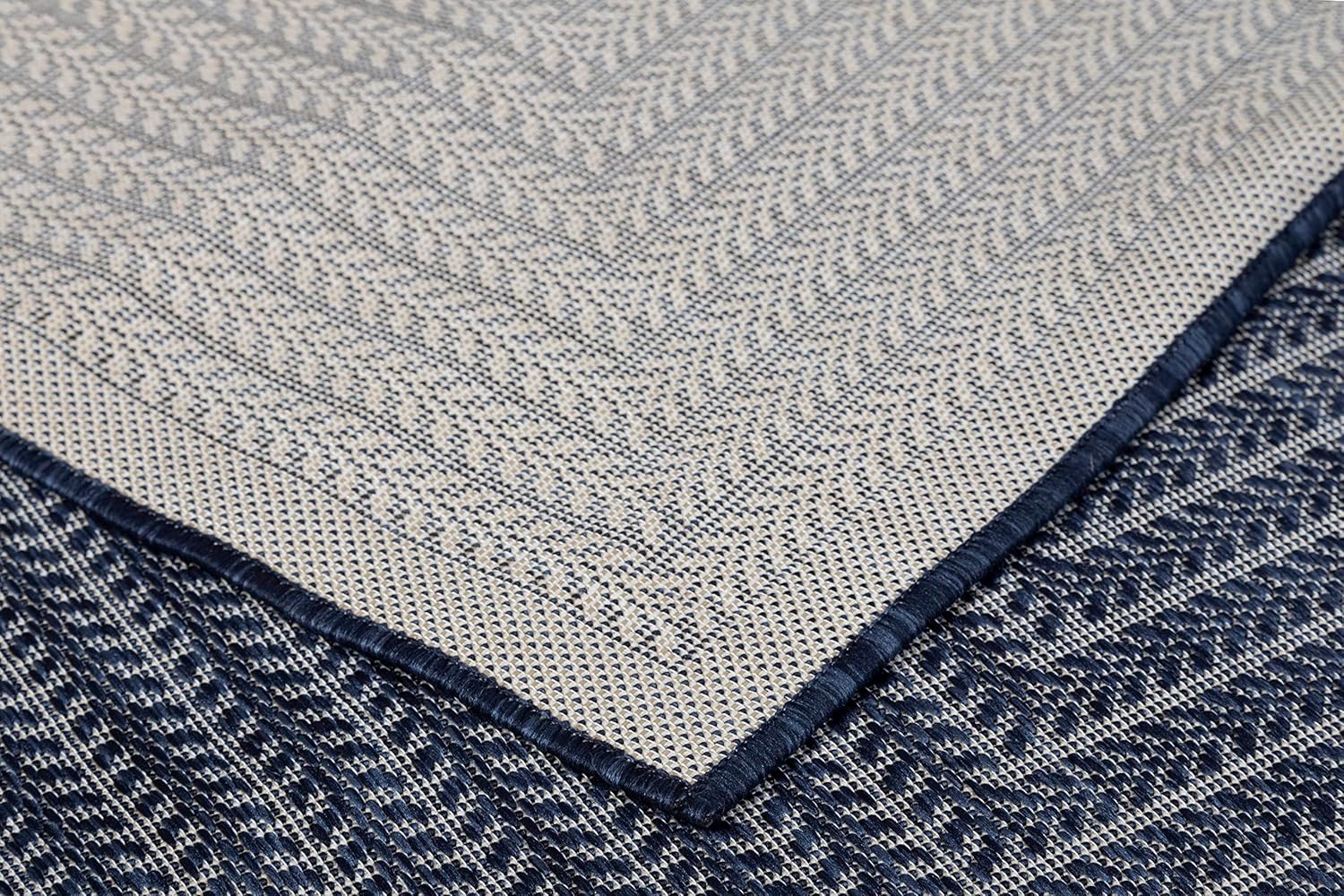 Adiva Rugs – Alfombra para interior y exterior, tapete fácil de limpiar, resistente a la intemperie y las manchas, para comedor, patio, terraza,