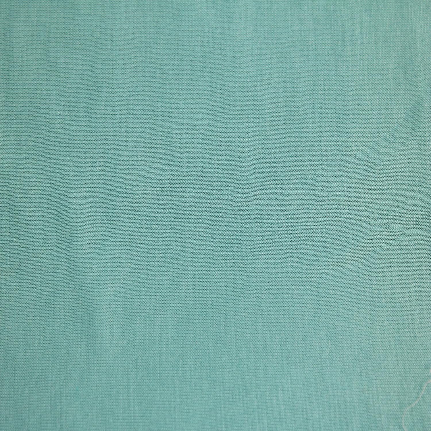 Texco Inc Tejido ligero de punto 100% rayón de color liso, tejido elástico de 2 vías, decoración de ropa, tela DIY, color aguamarina, 5 yardas