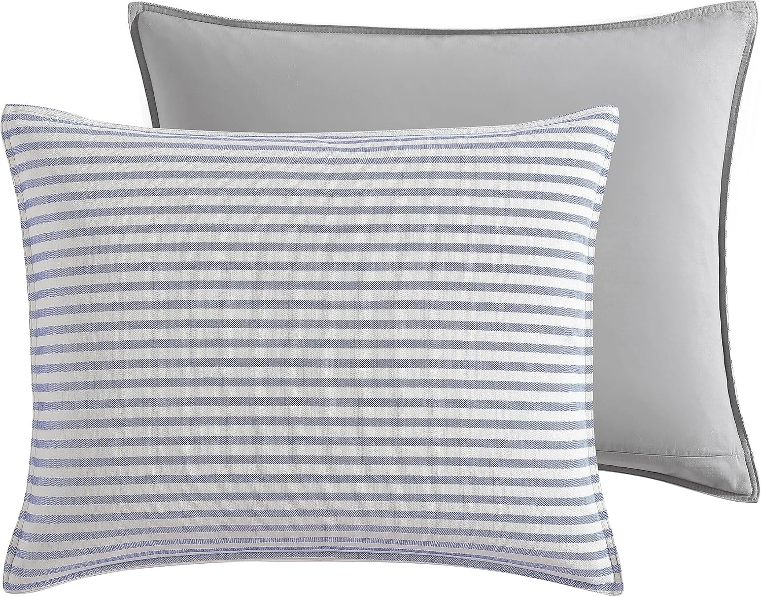 Nautica Home  Fairwater Collection  100% algodón inspirado en el Mediterráneo, funda de edredón a juego, juego de cama de 2 piezas, individual, azul