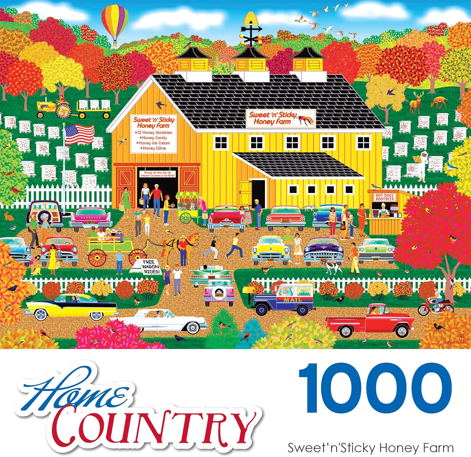 Cra-Z-Art – RoseArt – Home Country – Sweet n Sticky Honey Farm – Rompecabezas de 1000 piezas