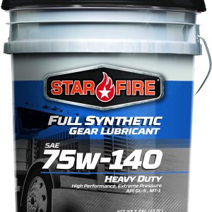 StarFire Lubricante de engranajes sintético completo 75W140 cubo de 5 galones StarFire Lubricante de engranajes sintético completo 75W140 cubo de 5 galones