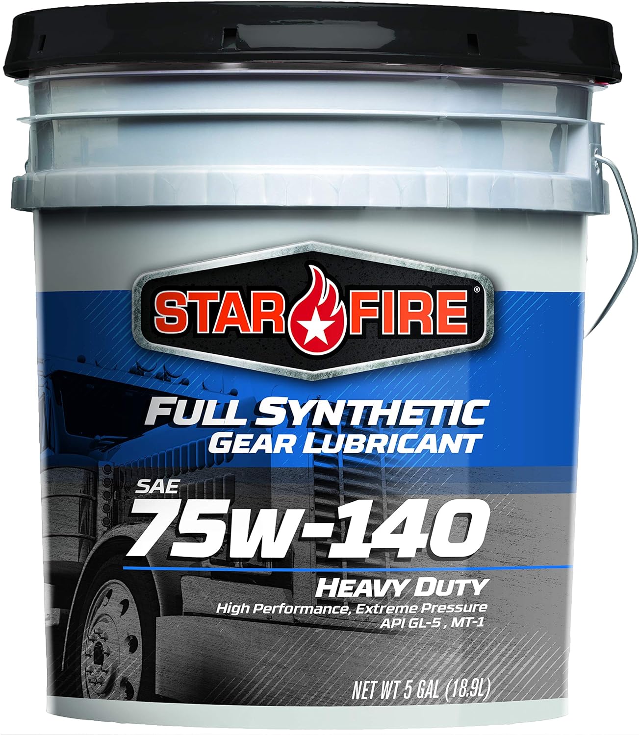 StarFire Lubricante de engranajes sintético completo 75W140 cubo de 5 galones