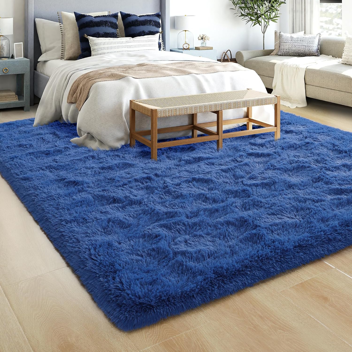 Rostyle – Alfombras suaves y esponjosas para el dormitorio, sala de estar, alfombras peludas, alfombra de Navidad para niñas, niños, alfombras